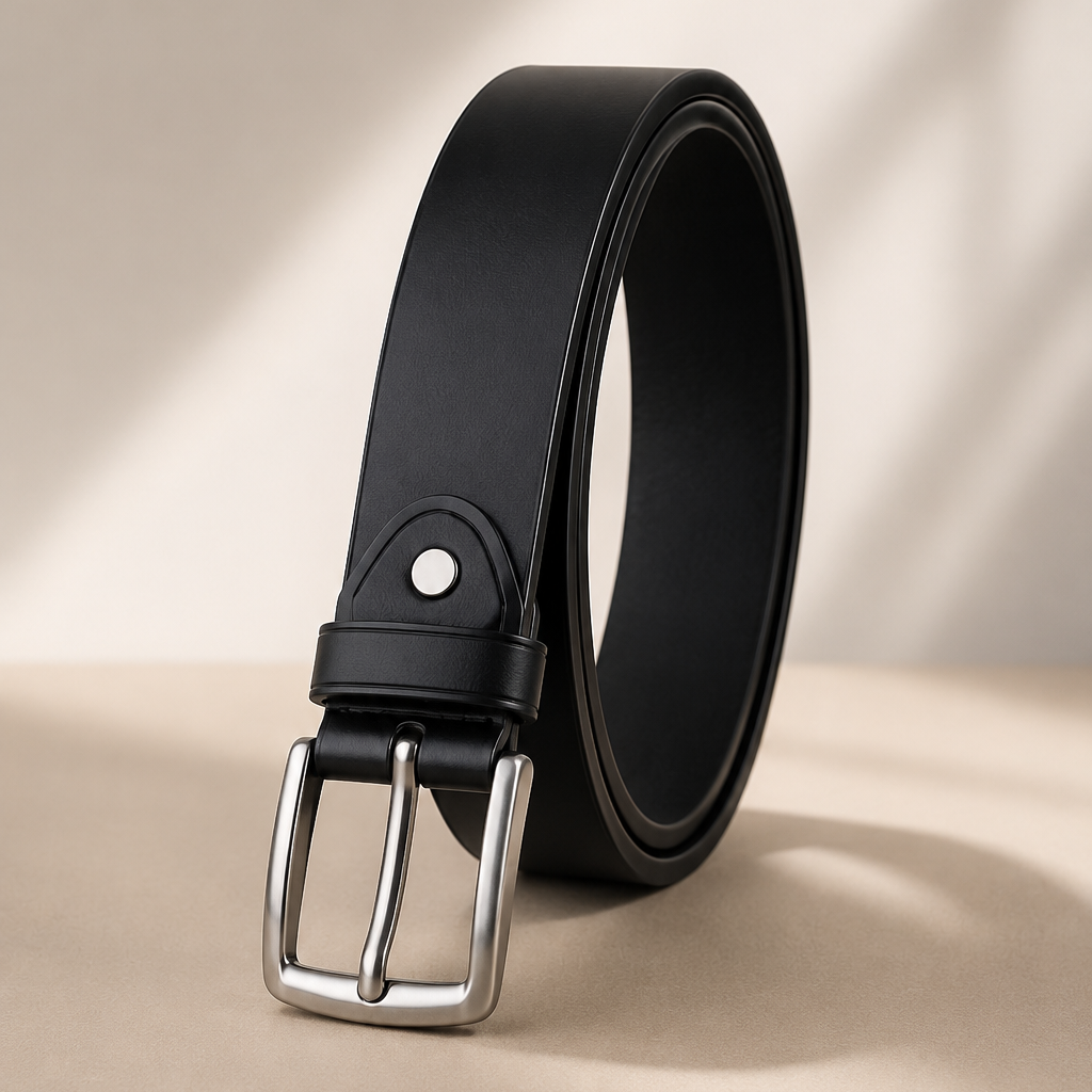 Classic Black Casual Belt
