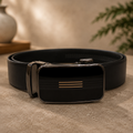 Imported Auto Lock Belt (Double Line Metallic Buckle)