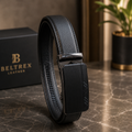 Cow Leather Auto Lock Belt (Gunmetal Buckle)