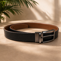 Beltrex DuoFlex 2-in-1 Pure Leather Belt (Black & Cognac Brown)