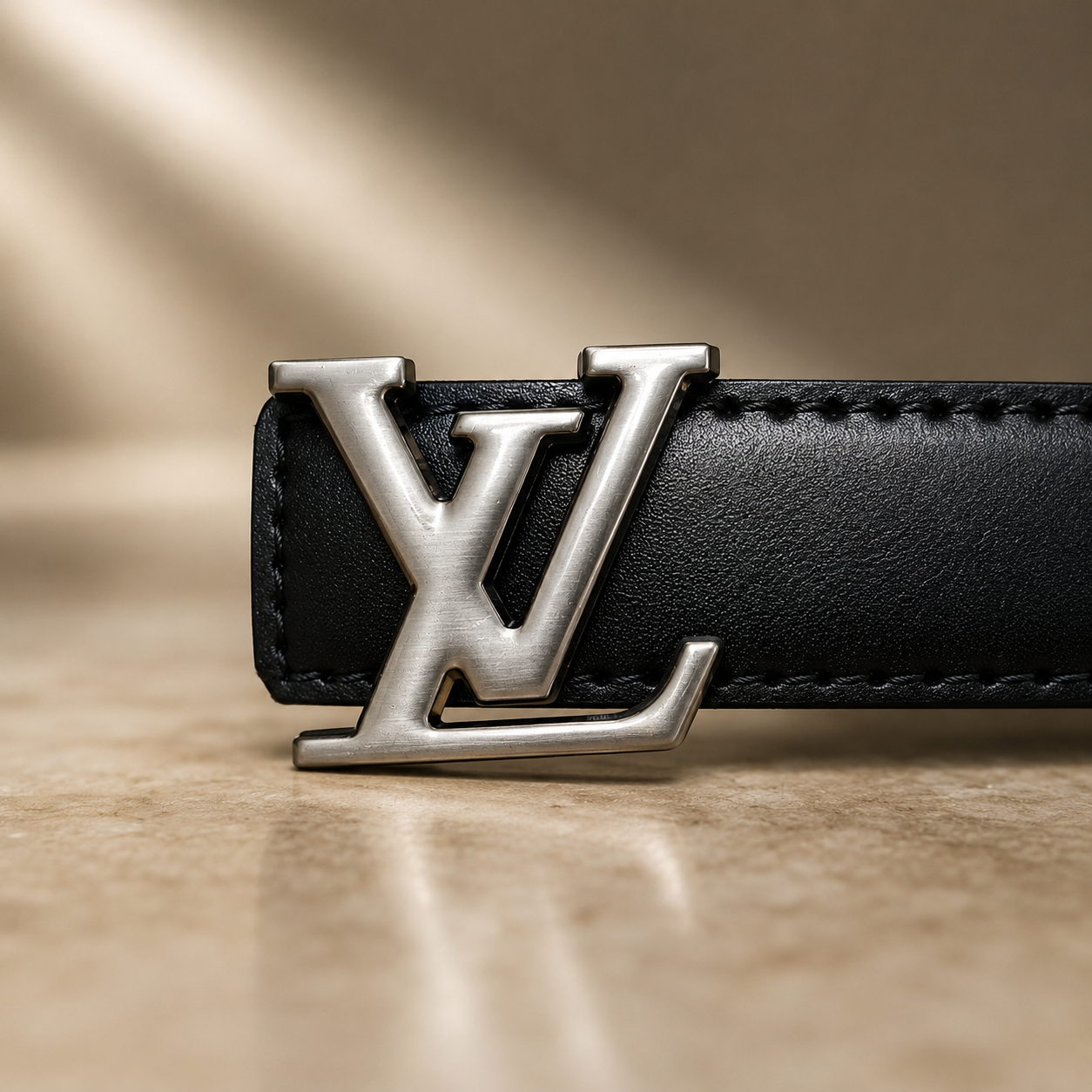 Women Classic Black Belt - Gunmetal Buckle