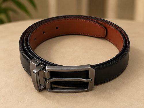 Beltrex DuoFlex 2-in-1 Reversible Leather Belt (Black & Burgundy)