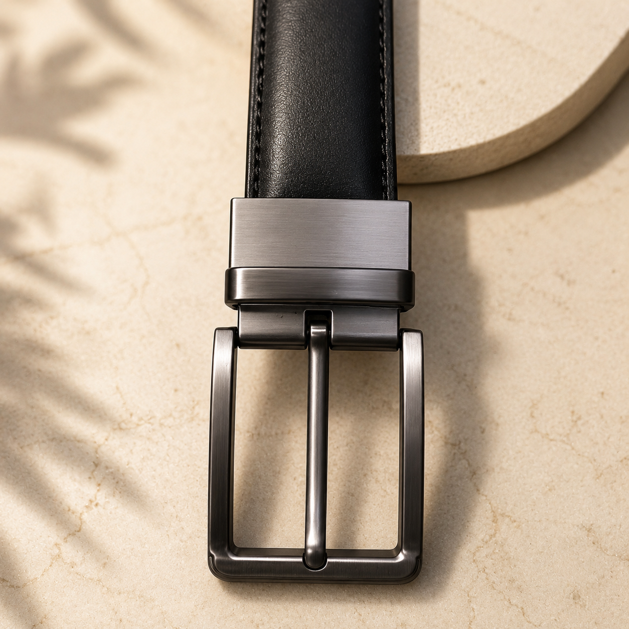 Beltrex DuoFlex 2-in-1 Reversible Leather Belt (Black & Burgundy)